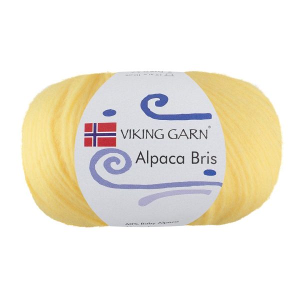 Viking Alpaca Bris, farge 340 Lys Gul