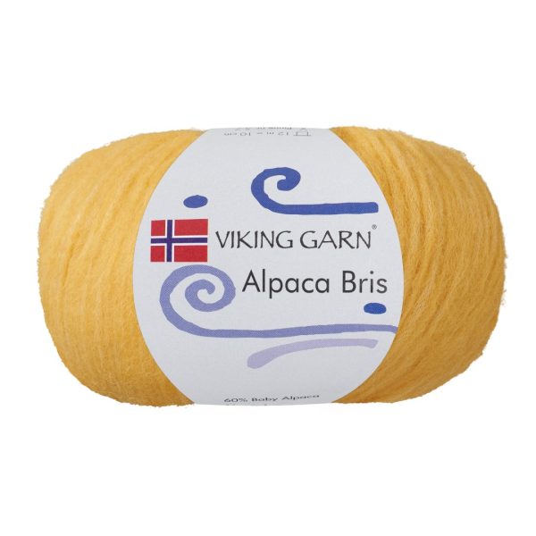 Viking Alpaca Bris, farge 341 Maisgul