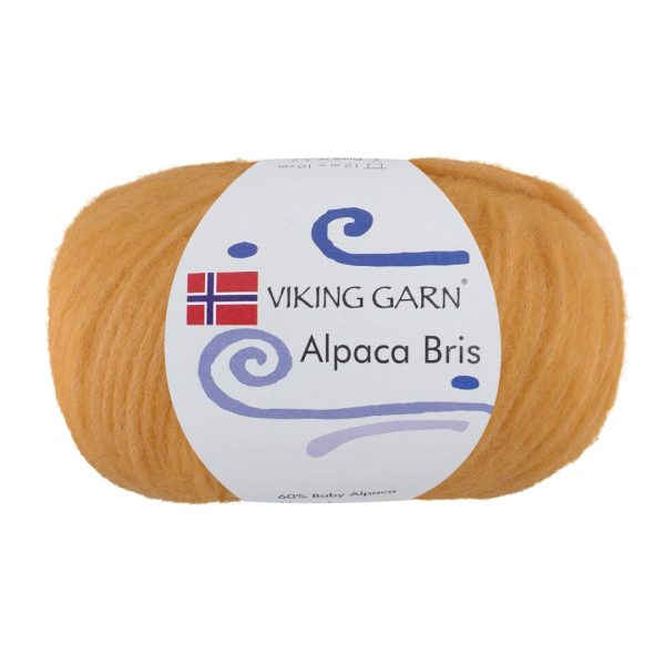 Viking Alpaca Bris, farge 345 Okergul