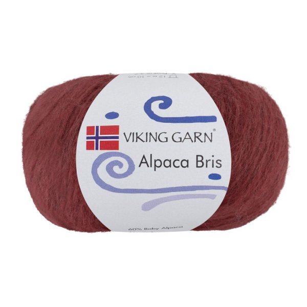 Viking Alpaca Bris, farge 354 Burgunder