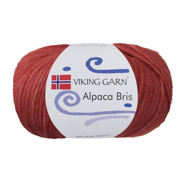 Viking Alpaca Bris, farge 355 Bringebær