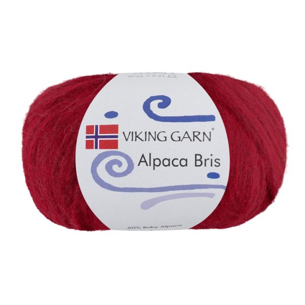 Viking Alpaca Bris, farge 360 Rød