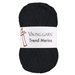 Garn viking trend merino 403 sort