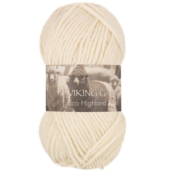 Viking Highland Eco Wool, farge 202 Natur