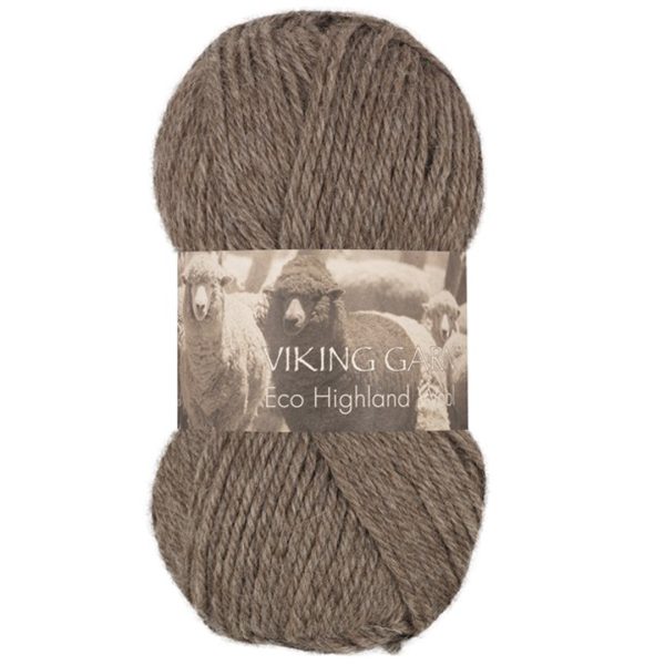 Viking Highland Eco Wool, farge 208 Brun