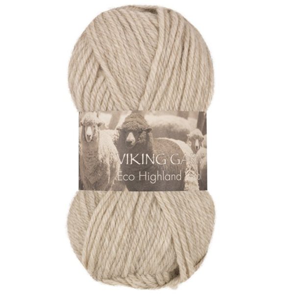 Viking Highland Eco Wool, farge 212 Perlegrå
