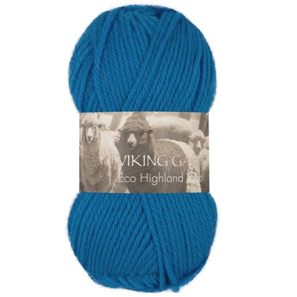 Viking Highland Eco Wool, farge 225 Kongeblå