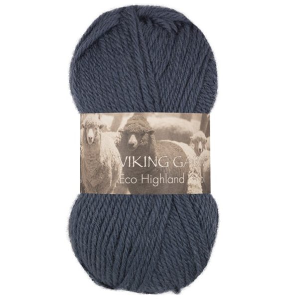 Viking Highland Eco Wool, farge 227 Jeansblå
