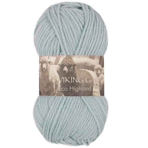 Viking Highland Eco Wool, farge 228 Lys Petrol