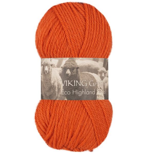Viking Highland Eco Wool, farge 251 Oransje
