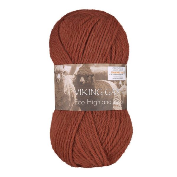 Viking Highland Eco Wool, farge 252 Rust