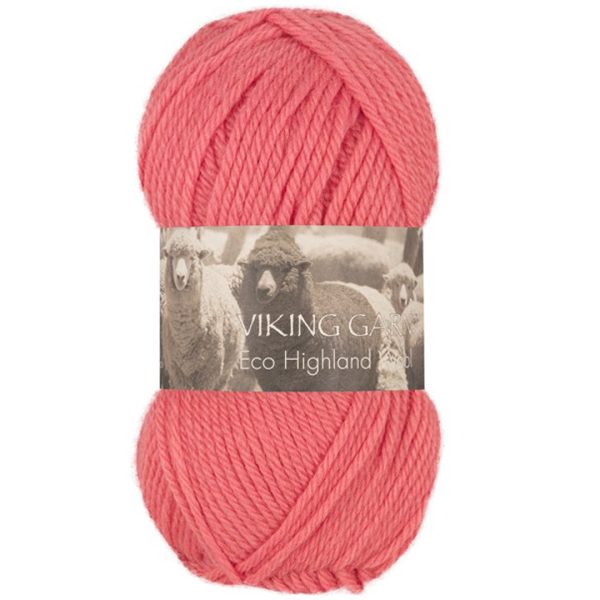 Viking Highland Eco Wool, farge 264 Korall