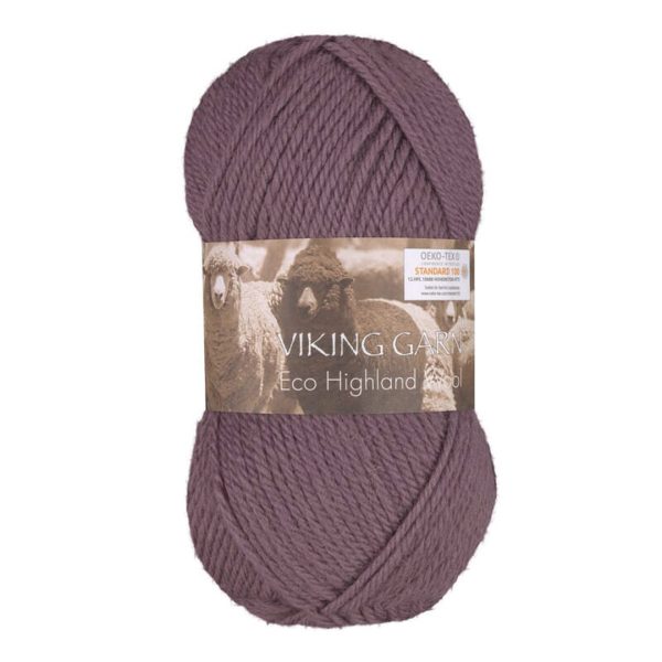 Viking Highland Eco Wool, farge 268 Lilla