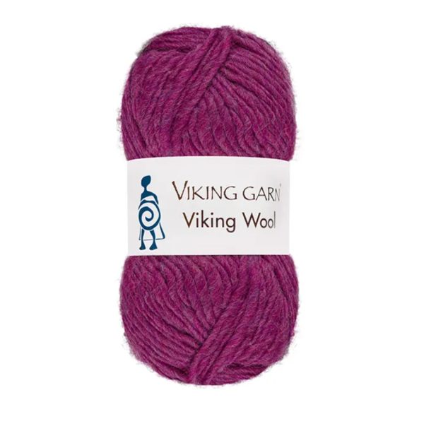 Viking Wool, farge 566 Mørk Rosa