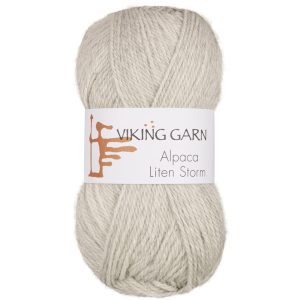 Garn viking alpaca liten storm 712 perle