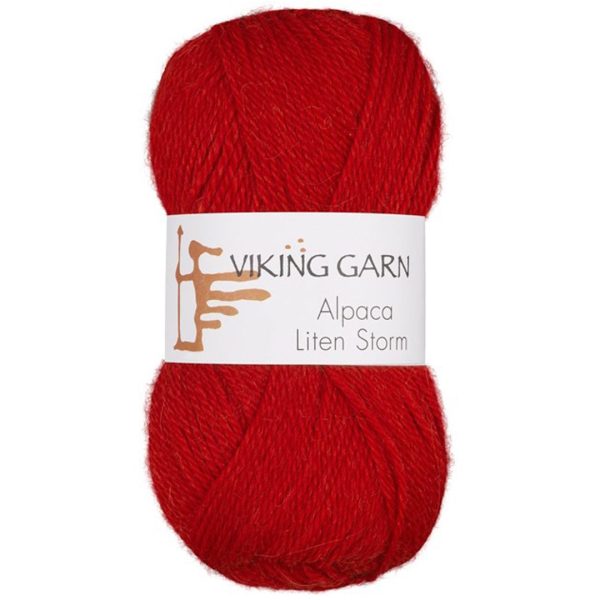 Viking Alpaca Liten Storm, farge 750 Rød