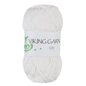 Garn viking vår 400 hvit