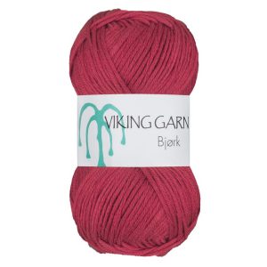 Garn viking bjørk 557 lys burgunder
