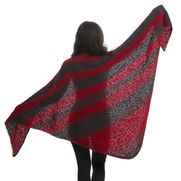 Viking Pleddgarn, farge 750 Rød Sort