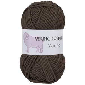 Garn viking merino 808 brun