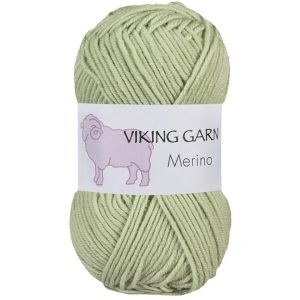 Garn viking merino 837 lys grønn