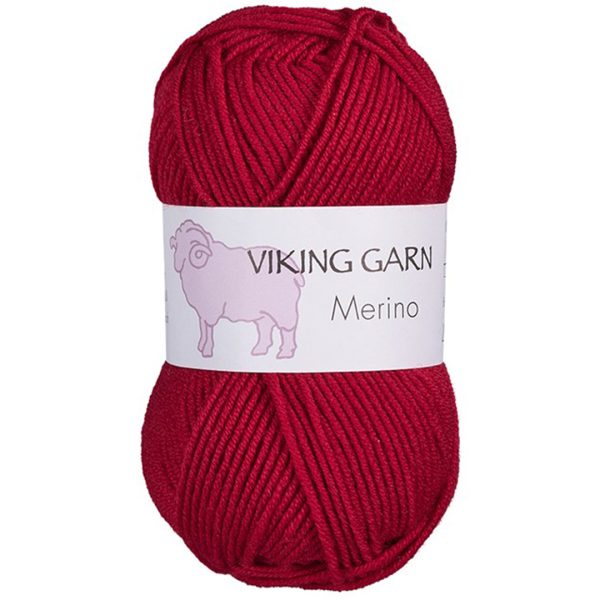 Viking Merino, farge 860 Mørk Rød