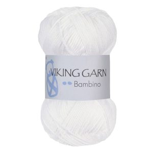 Garn viking bambino 400 hvit