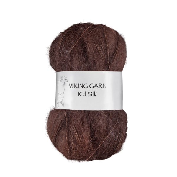 Viking Kid Silk, farge 308 Kid Silk Mørk Brun