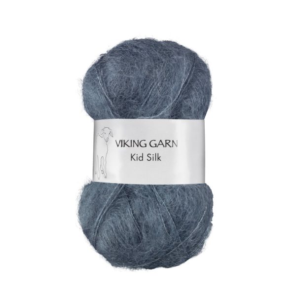 Viking Kid Silk, farge 323 Kid Silk Mørk Gråblå