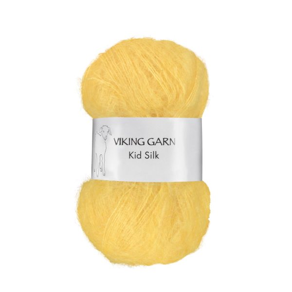 Viking Kid Silk, farge 340 Lys Gul