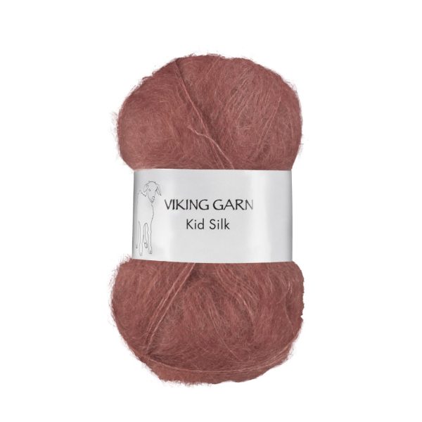 Viking Kid Silk, farge 370 Kid Silk Lys Burgunder
