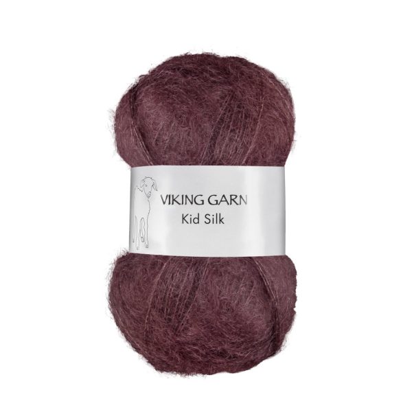 Viking Kid Silk, farge 374 Kid Silk Mørk Burgunder