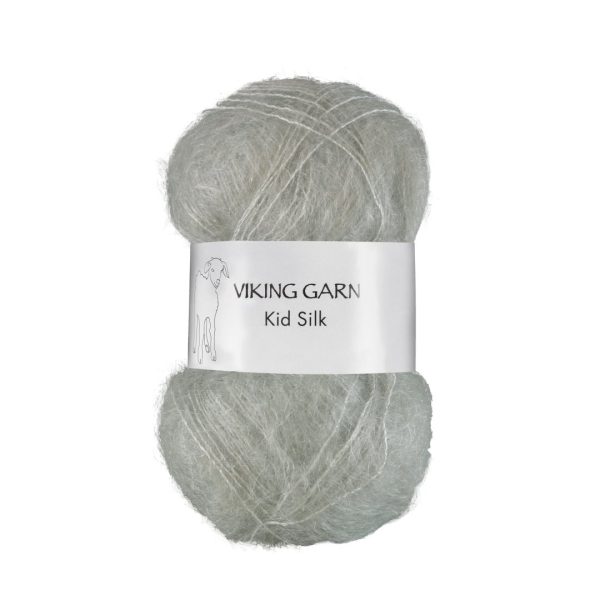 Viking Kid Silk, farge 384 Kid Silk Støvet Lysgrønn