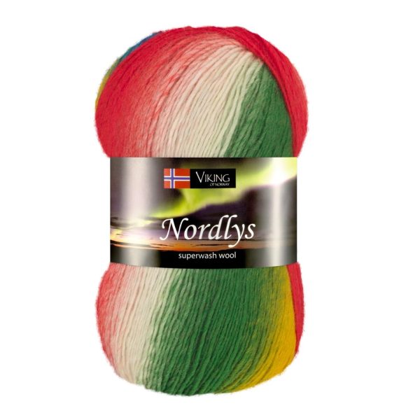 Viking Nordlys, farge 939 Grønn Hvit Rød
