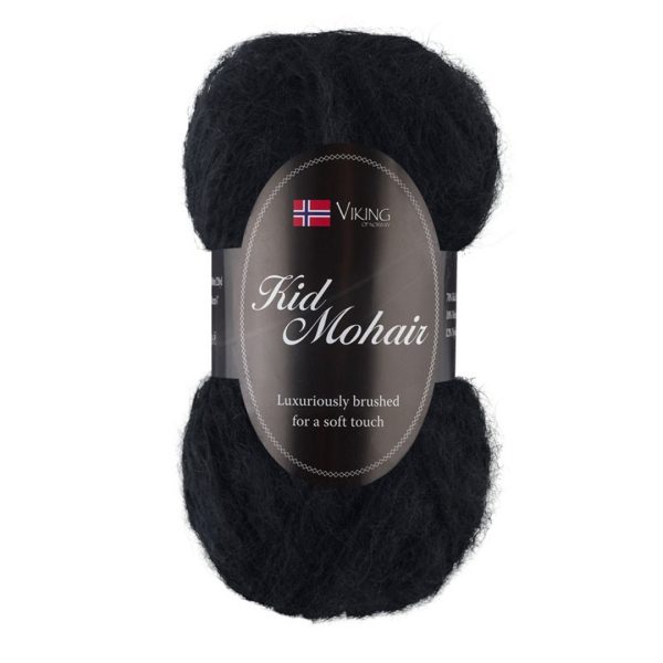 Viking Kid Mohair, farge 903 Svart