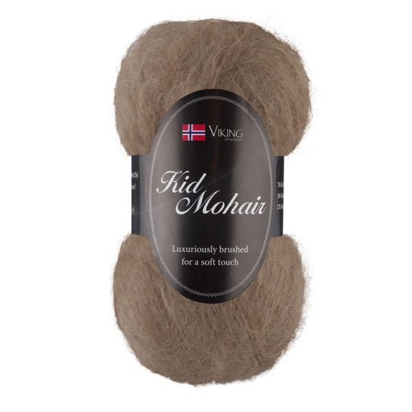 Viking Kid Mohair, farge 908 Lys Brun