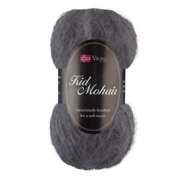 Viking Kid Mohair, farge 915 Mørk Grå