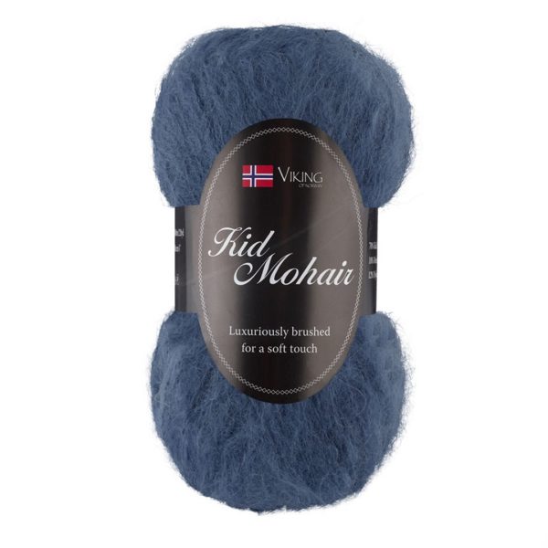 Viking Kid Mohair, farge 926 Blå