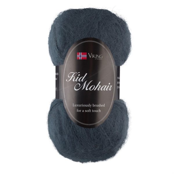 Viking Kid Mohair, farge 927 Jeans Blå