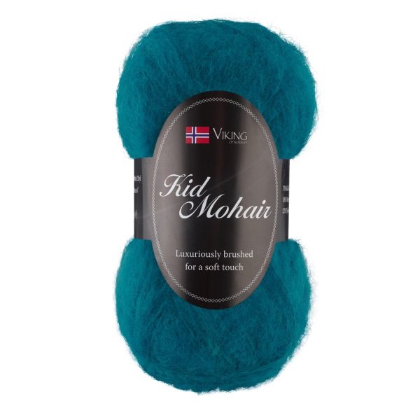 Viking Kid Mohair, farge 928 Turkis