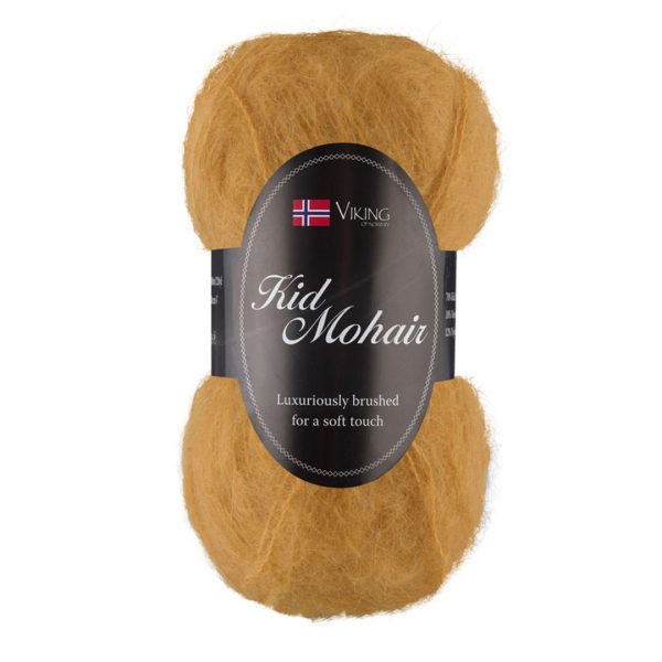 Viking Kid Mohair, farge 945 Okergul