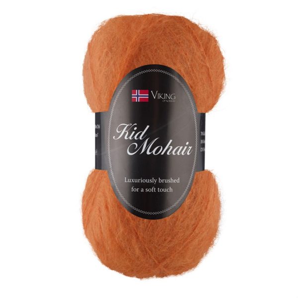 Viking Kid Mohair, farge 951 Oransje