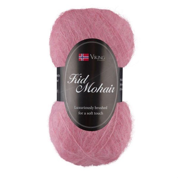 Viking Kid Mohair, farge 952 Rosa