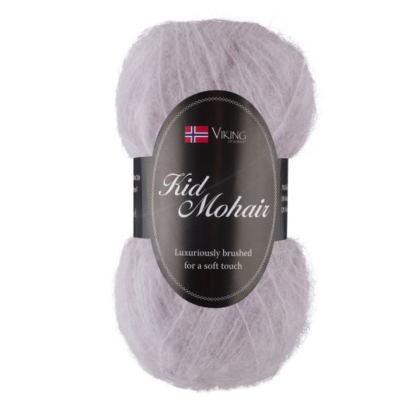 Viking Kid Mohair, farge 967 Lys Lilla