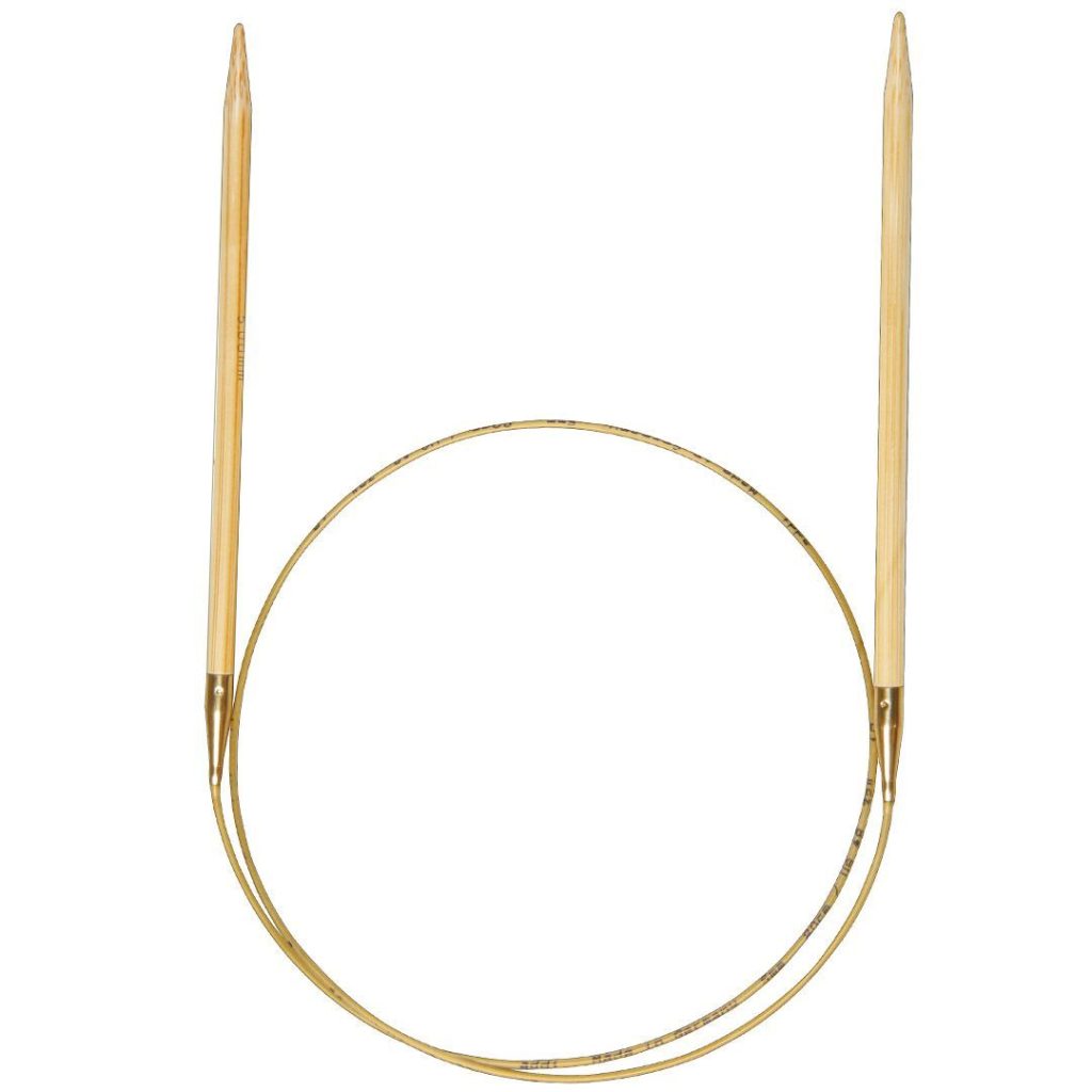 Addi rund strikkepinne bambus 80cm 4,5mm