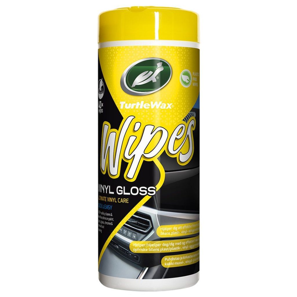 Turtle wax wipes vinyl gloss tub