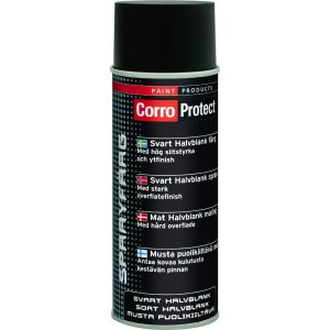 Corroprotect svart halvblank lakk  400 m