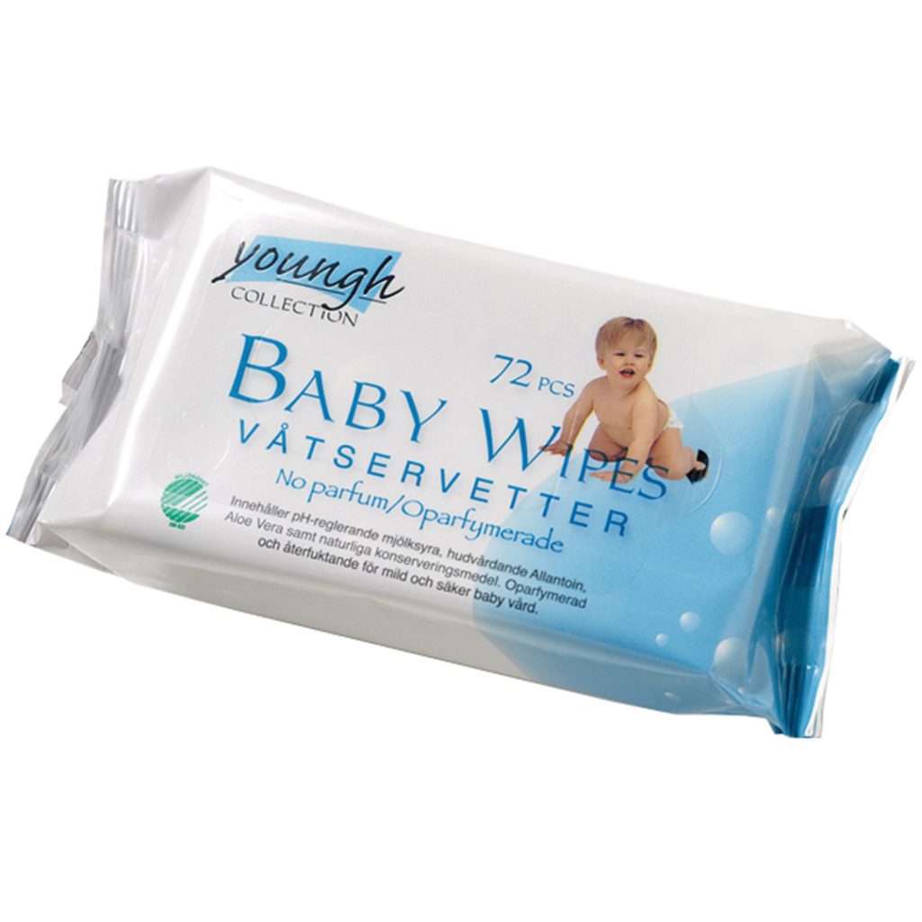 Youngh våtserviett 72 pk
