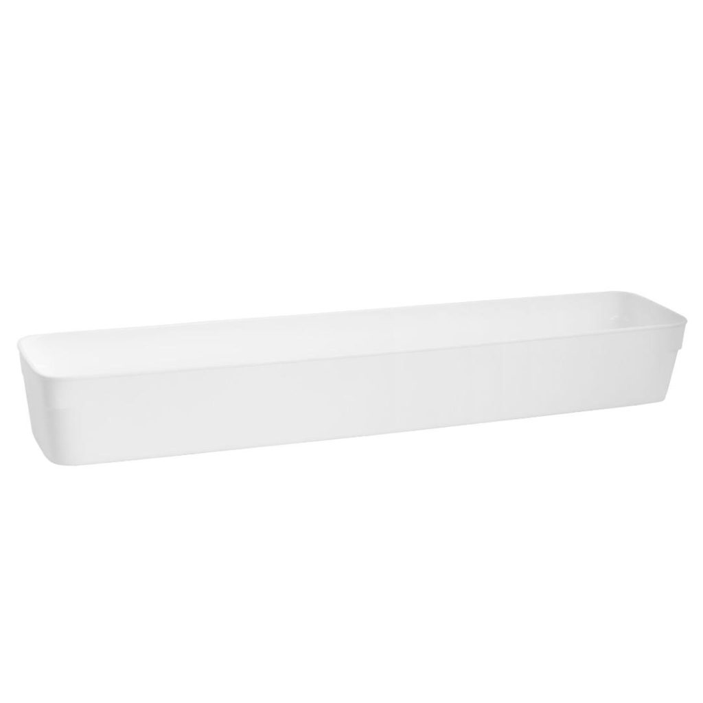 Flexible småoppbevaring hvit 74 x 370 mm