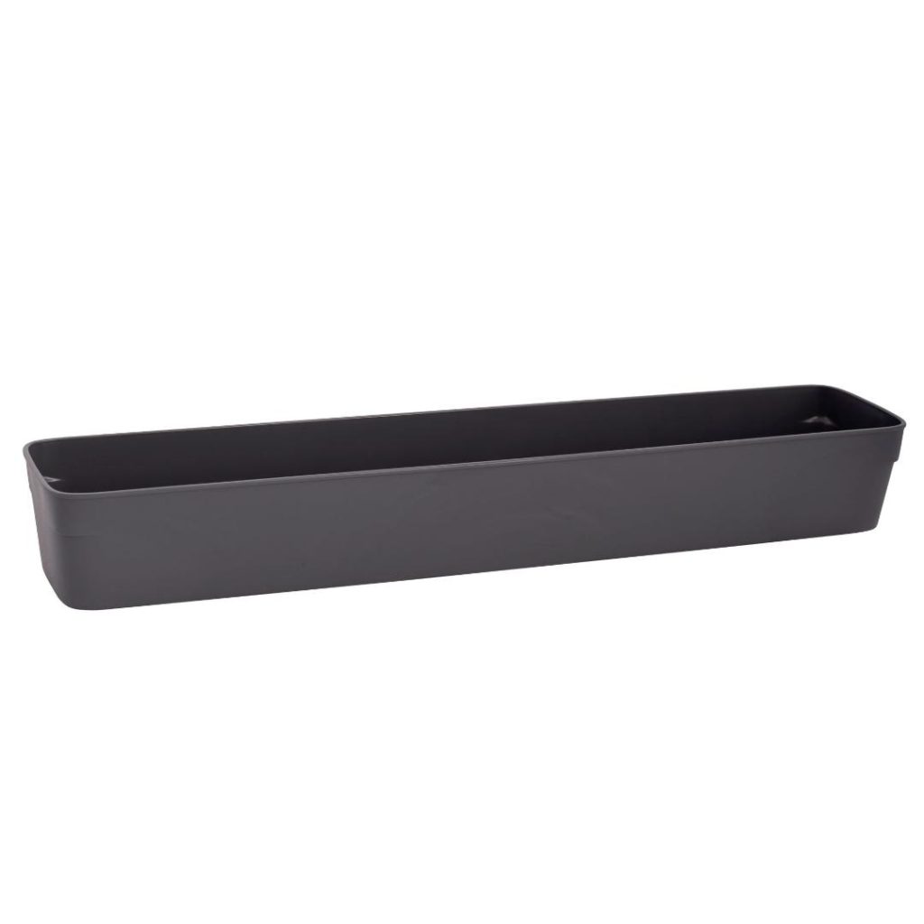 Flexible småoppbevaring grå 74 x 370 mm